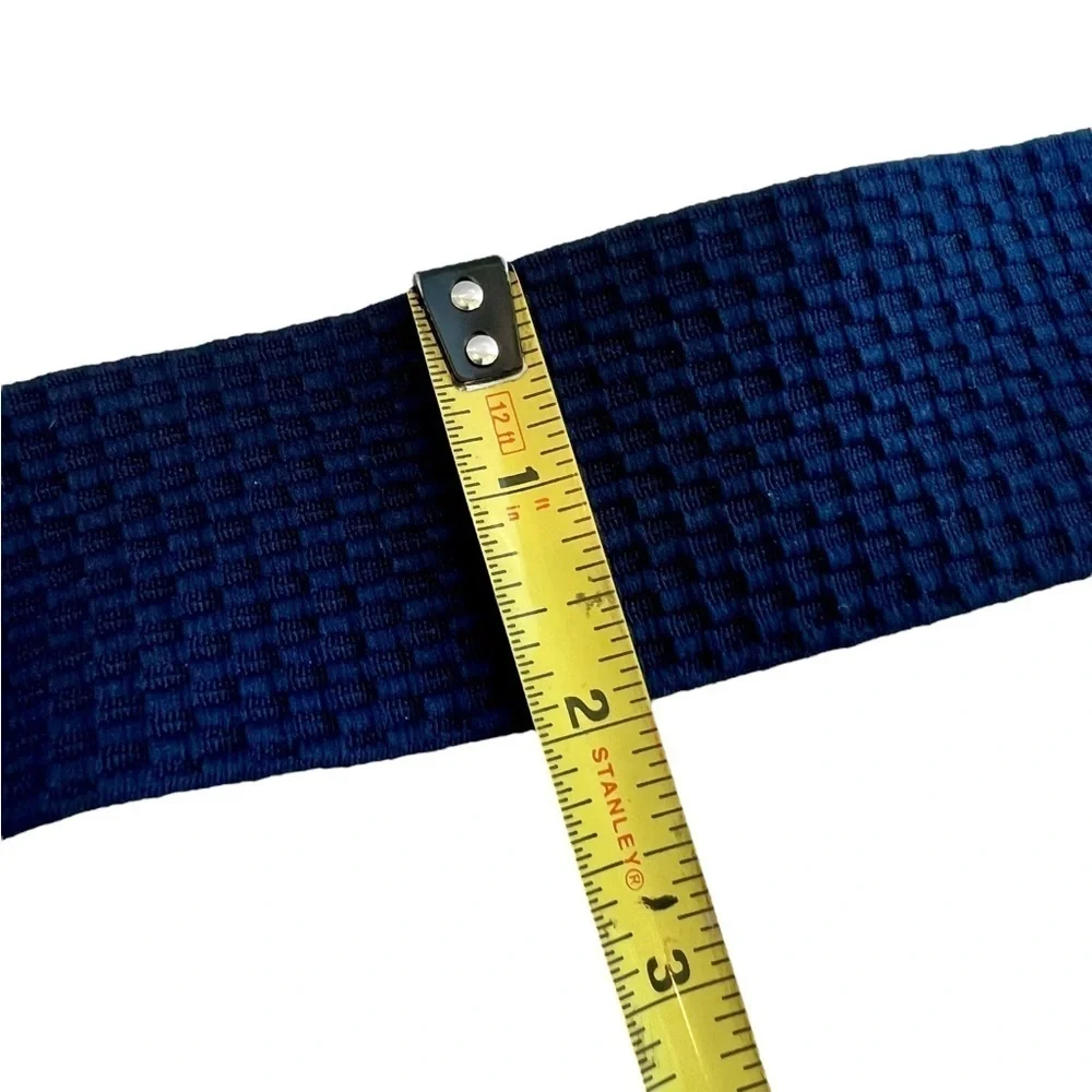 Vintage Katherine Accessories Blue Stretch Retro Belt Angel Wings Statement MCM